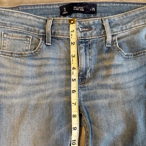 Hollister Light Blue Flare Jeans - Picture 4 of 8